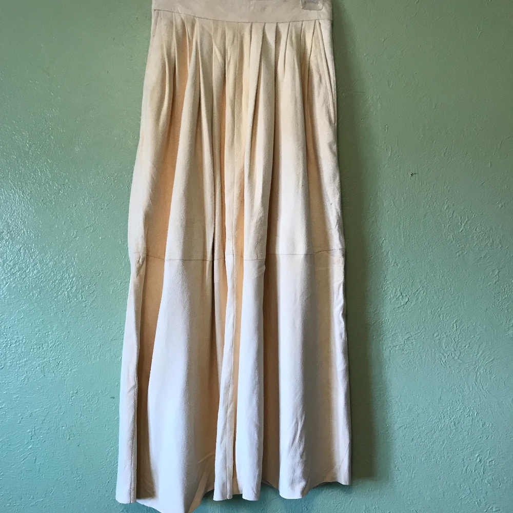 Ralph Lauren Calfskin Leather Skirt